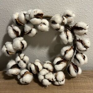 Mini Cotton Wreath
